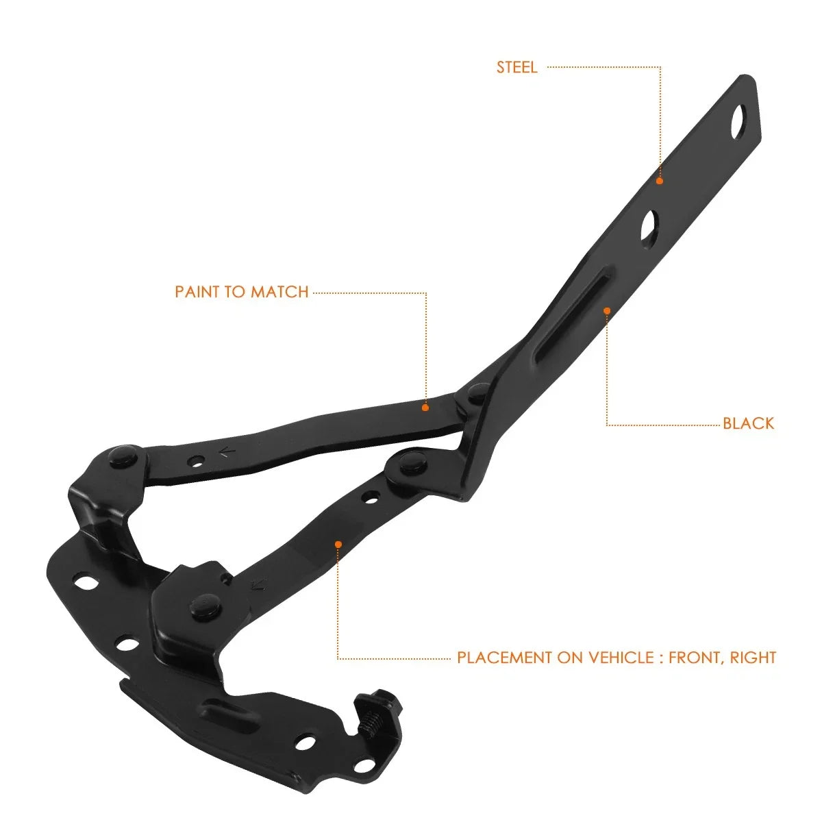 Passenger Side Hood Hinge for Dodge Grand Caravan/Chrysler Town & Country (2008–2020)
