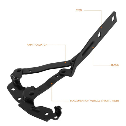 Passenger Side Hood Hinge for Dodge Grand Caravan/Chrysler Town & Country (2008–2020)