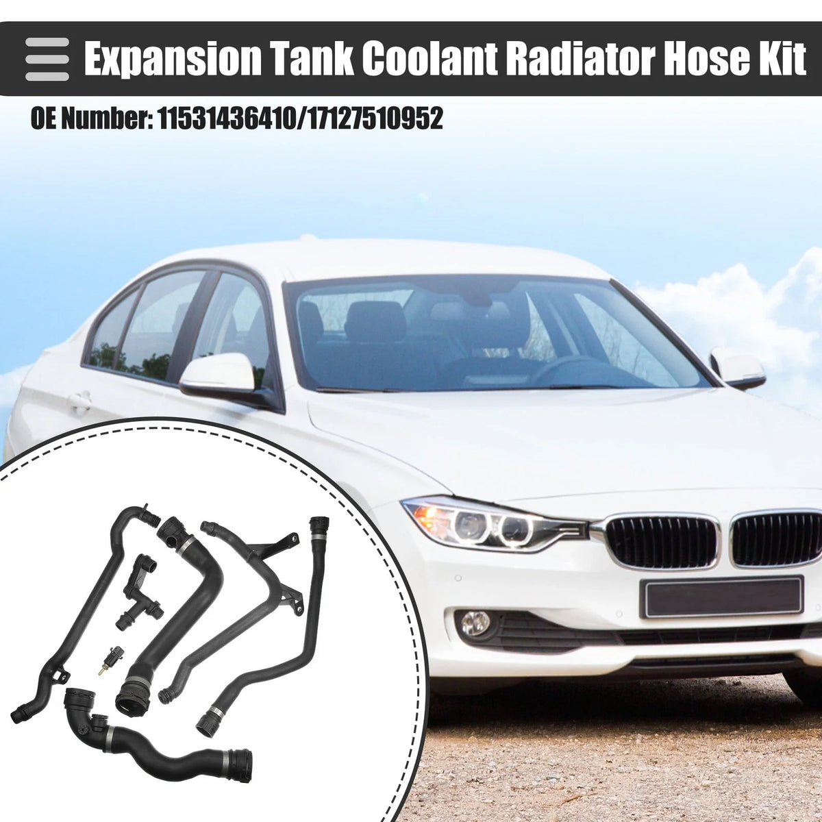 Coolant Radiator Hose Set for BMW 323 325 328 330 (No. 11531436410/17127510952)