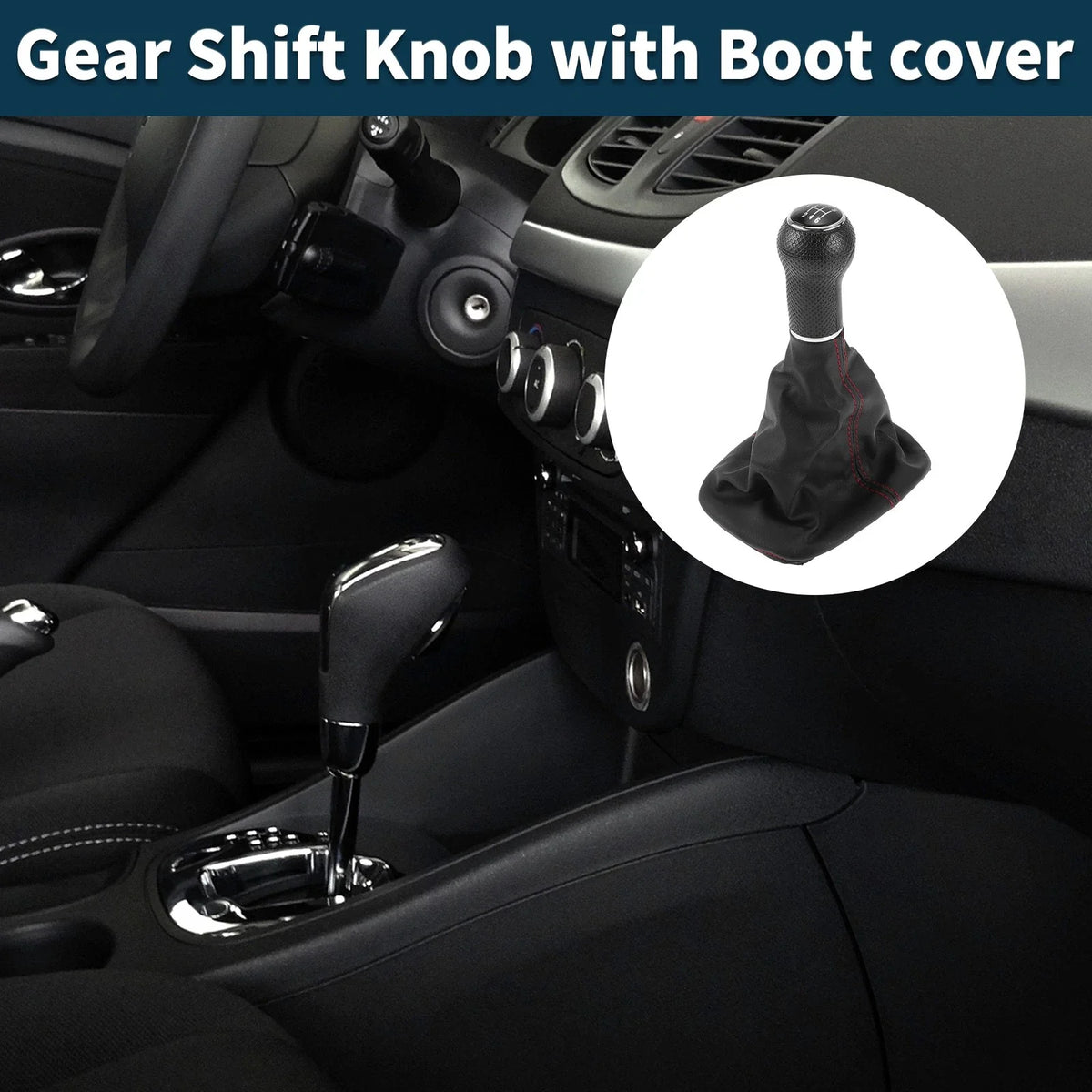 6 Speed Gear Shift Knob with Cover No. 1J0711113C for Volkswagen Golf Mk IV (1998–2006)