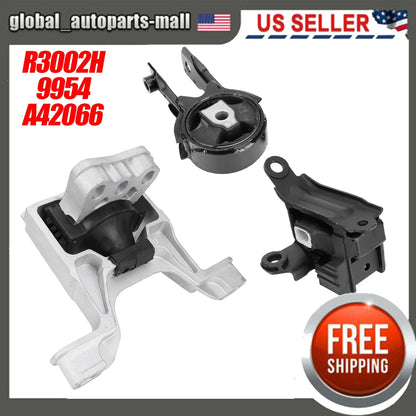 3X Engine Motor and Trans Mount Set for Scion iA, Mazda CX-3 (2016–2019) EM-20267-73446