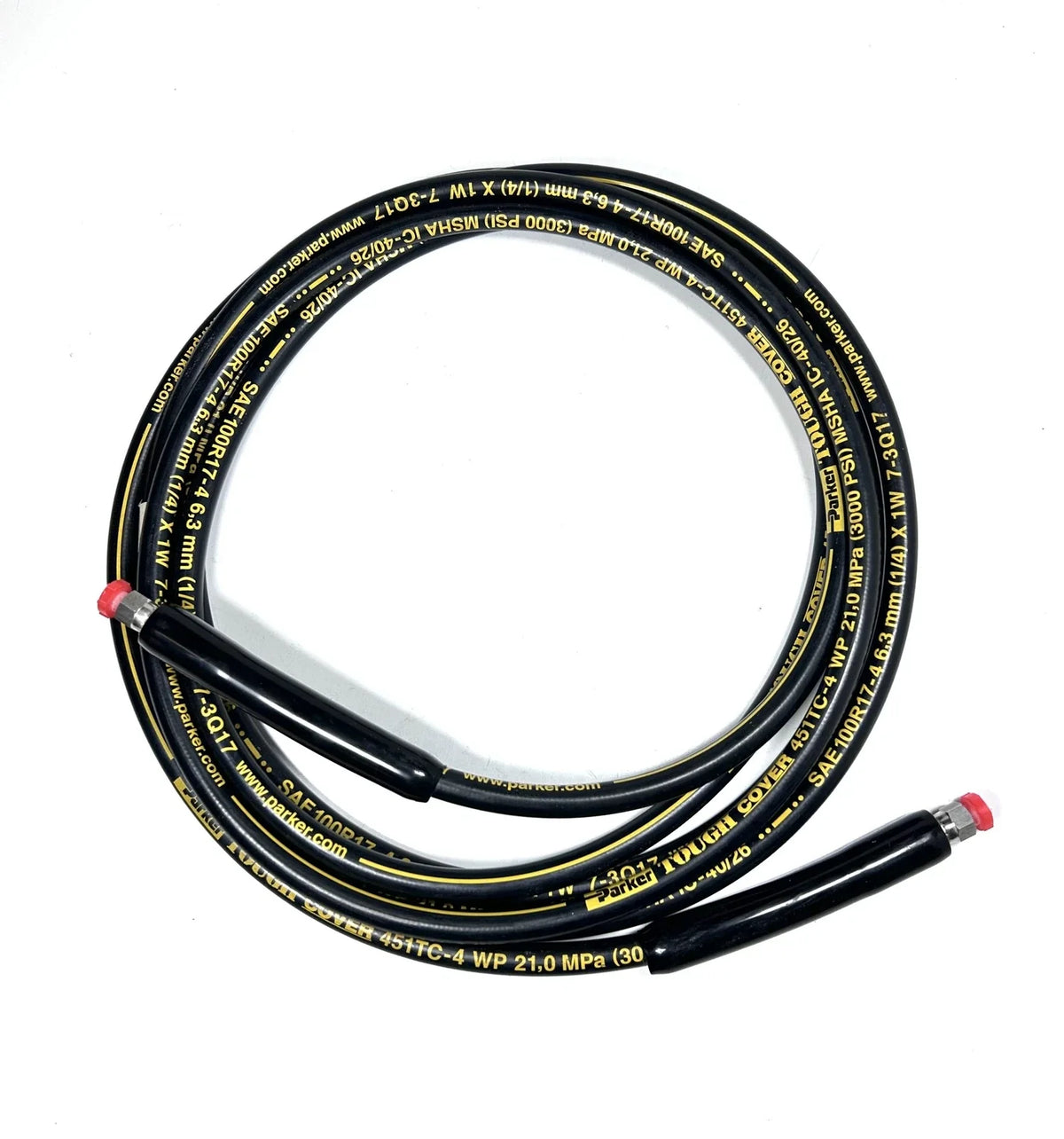 Hydraulic Tough Cover Pressure Hose 20FT for Parker 451TC-4 (3000 PSI)