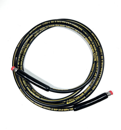 Hydraulic Tough Cover Pressure Hose 20FT for Parker 451TC-4 (3000 PSI)