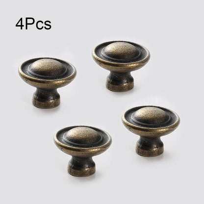 Set of 4 Vintage Drawer Knob Door Handle Pulls for Kitchen Bath Cabinet