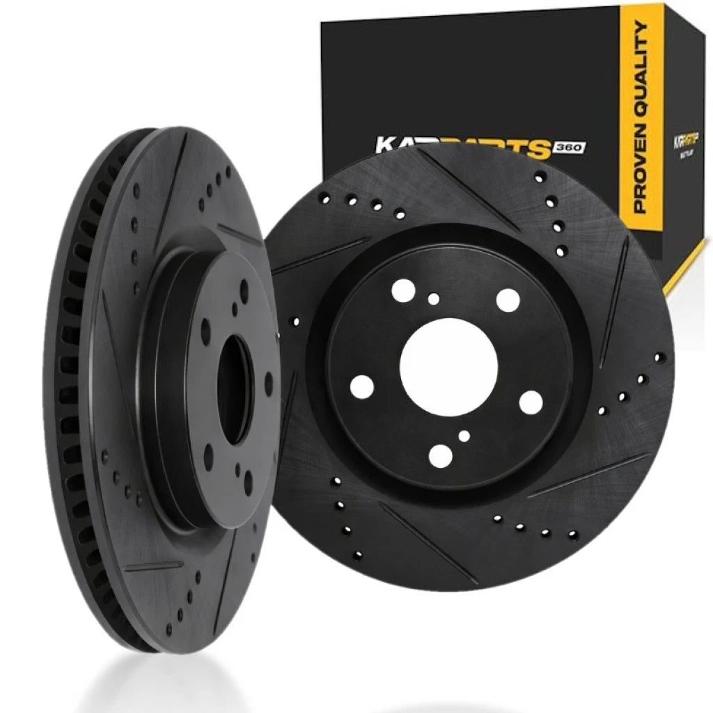 Rotor Set Rear Drilled and Slotted for BMW 740Li xDrive/ActiveHybrid 7 (2013–2015) ALX-PAU-DF-8002-31098-CLA13