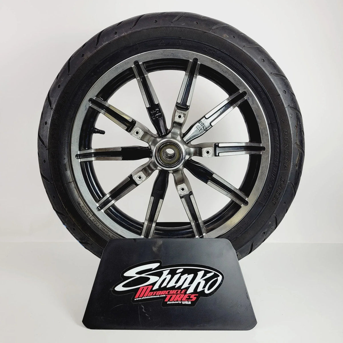OEM Front Wheel & Tire Impeller 17"x3" Contrast Cut for Harley Touring (2009–2024)