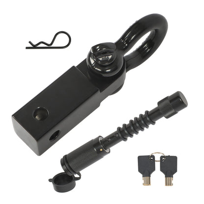 2" Solid Steel Anti-Theft Shackle Hitch Receiver for Trucks Off Road (BCK39380K)