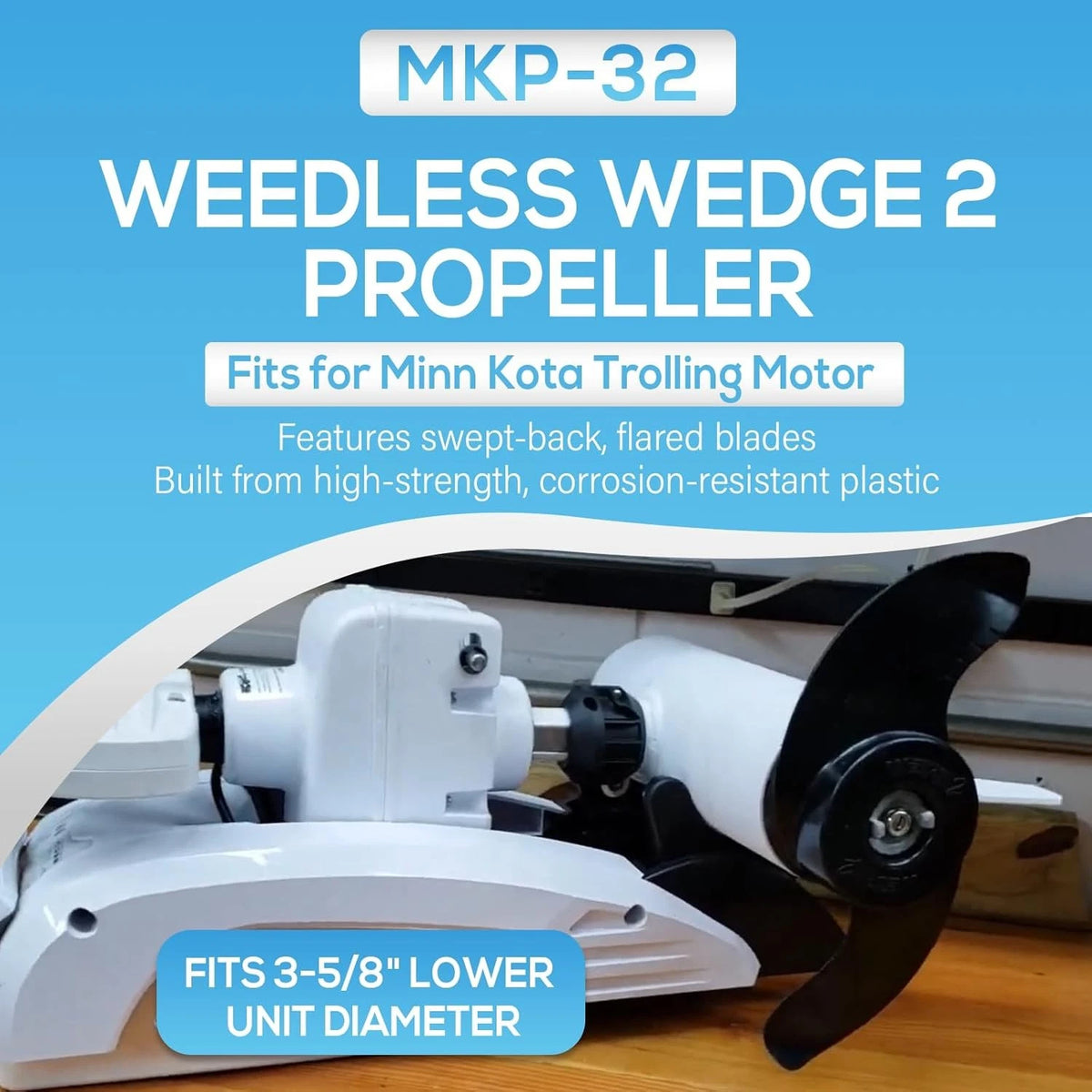 Weedless Wedge 2 Prop for Minn Kota Trolling Motor (2091160)
