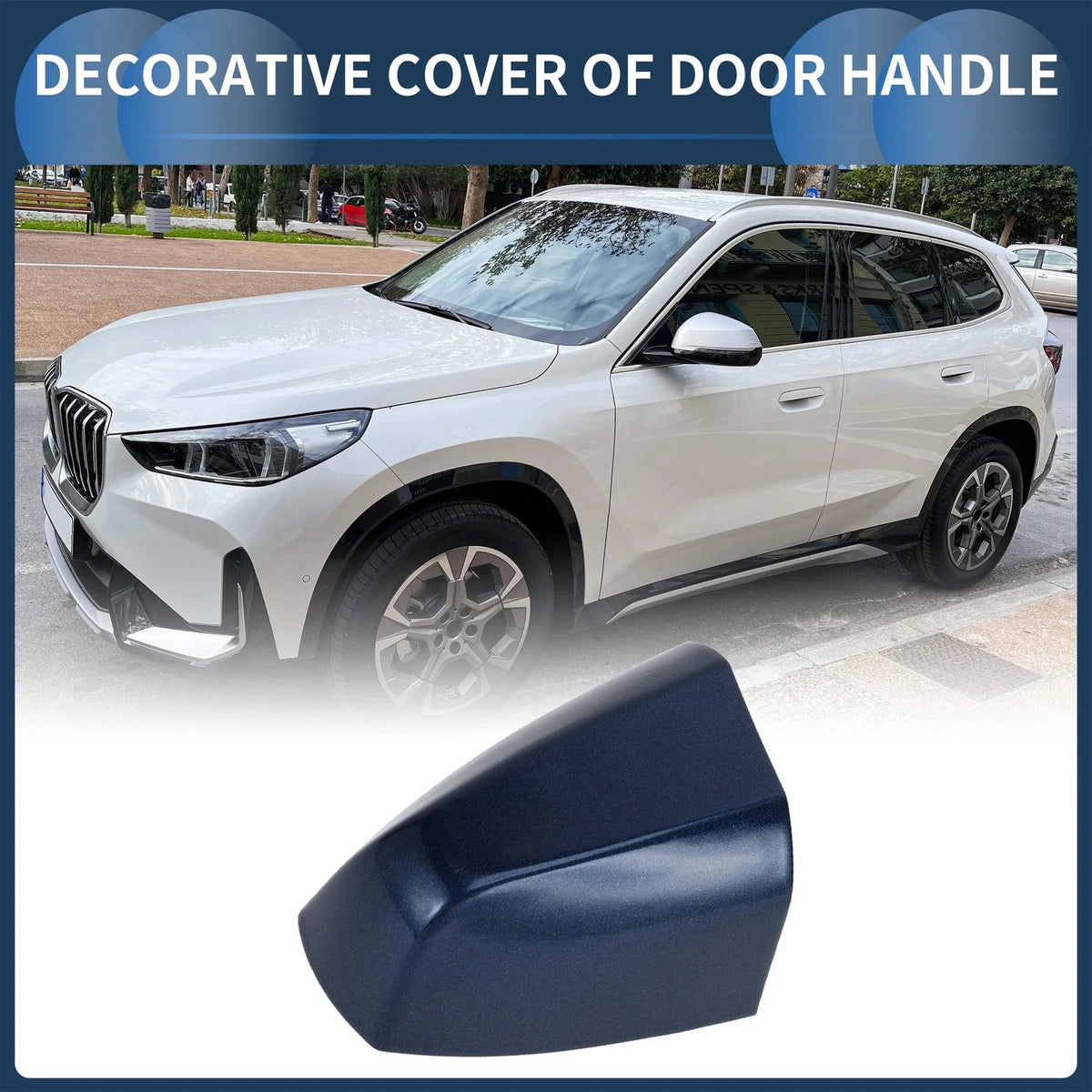 Door Handle Cover Front Left No. 51217396541 for BMW X1 X2 X5 (2015–2018) Blue