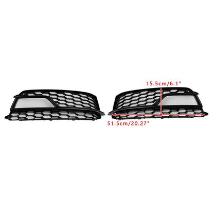2X Front Fog Lamp Grille for Audi A5 S-Line S5 (2013–2016) 8T0 807 681 K, 8T0 807 682 K