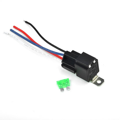 30A Relay for Automotive Fused Pin 12V SPST Socket (Universal)