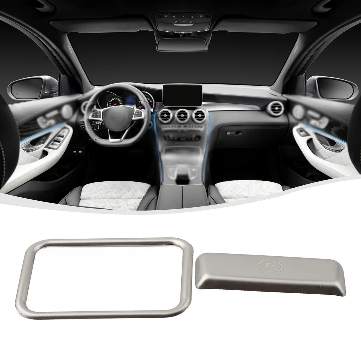 Parking Hand Brake Sticker Trim for Benz ML350 GL450 (2012–2015)