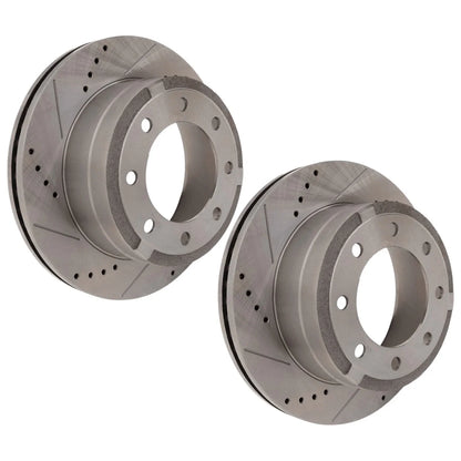 Rear Brake Disc Rotors for Ford F250 F350 Super Duty (2012–2023)