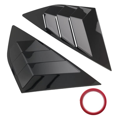 ABS Painted Louvers for Ford Focus MK3 Hatchback (2012–2018) Black