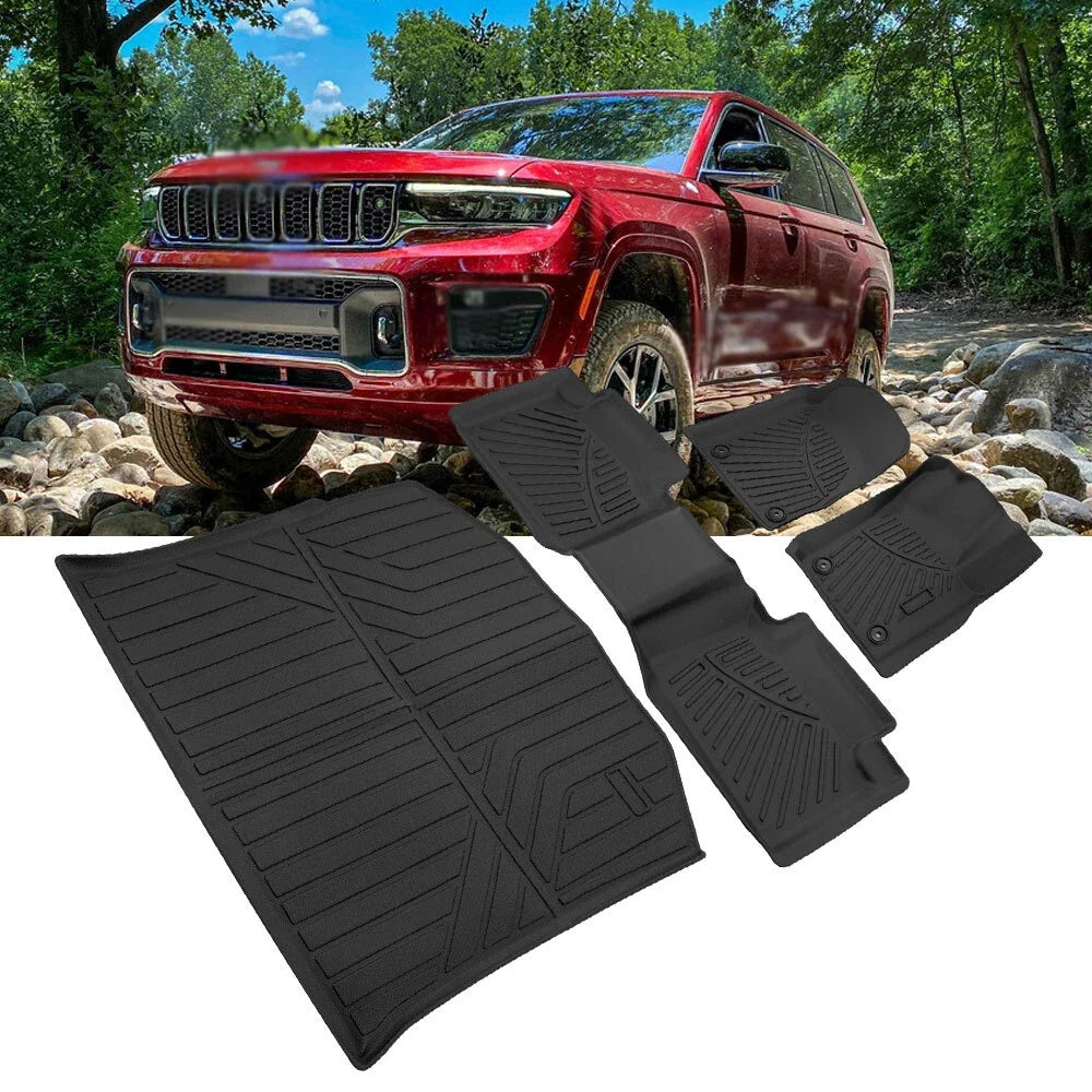 Set of 4 Floor Mats & Cargo Liner for Jeep Grand Cherokee (2016–2022)