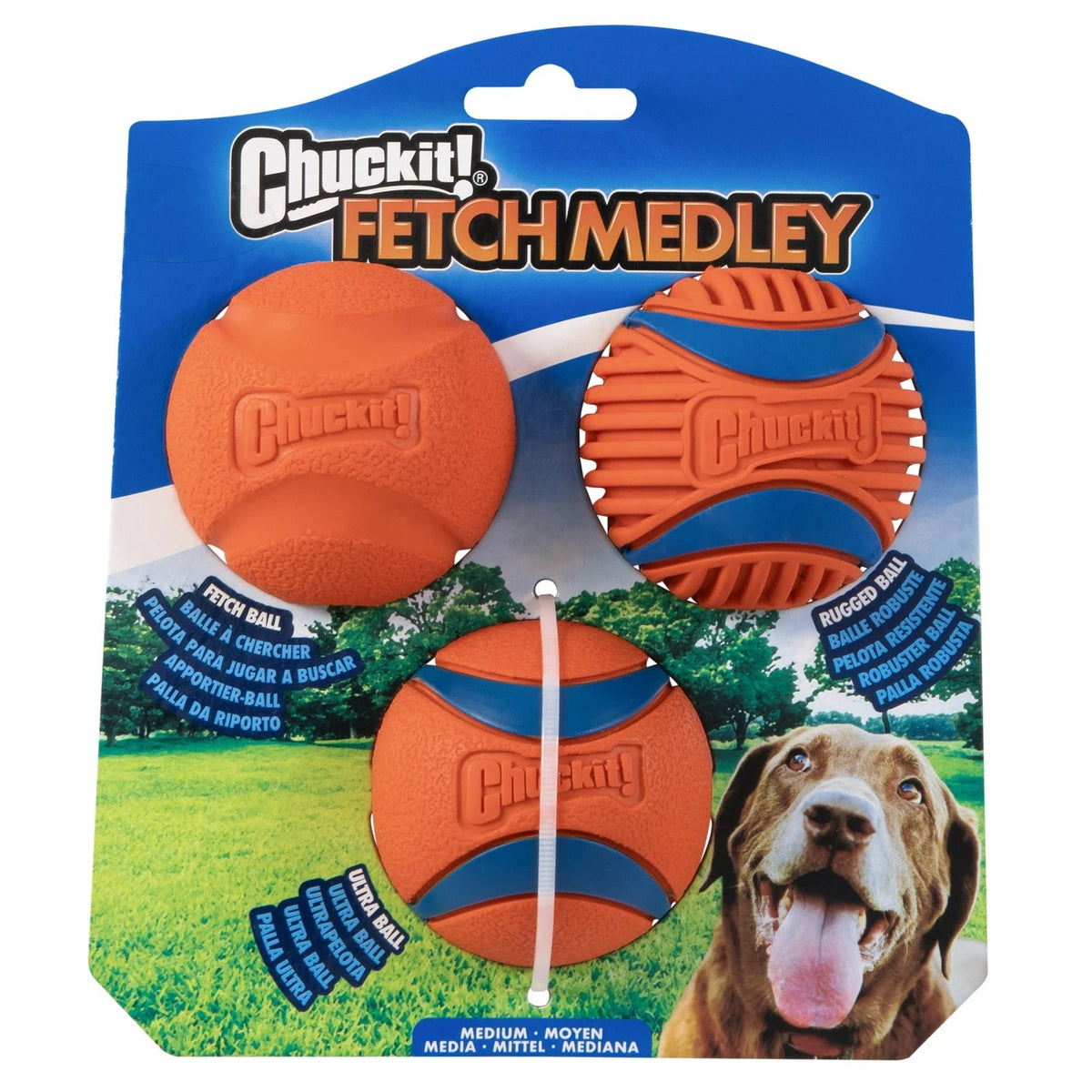 2X Chuckit! Dog Balls for Interactive Play (2.5", Medium) - Orange