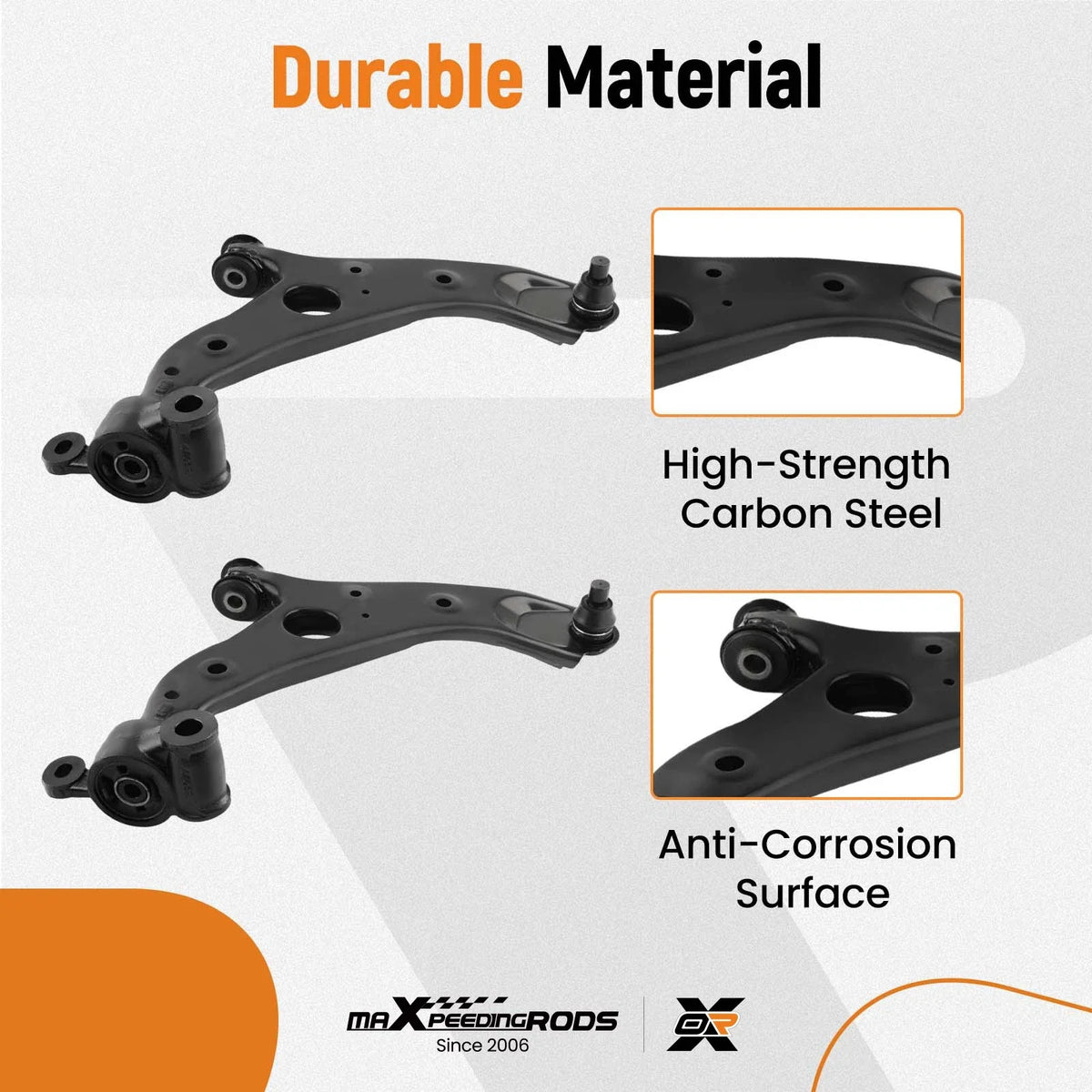 2X Front Lower Control Arms with Ball Joint for Mazda 6 (2014–2020) CX-5 (2013–2016)