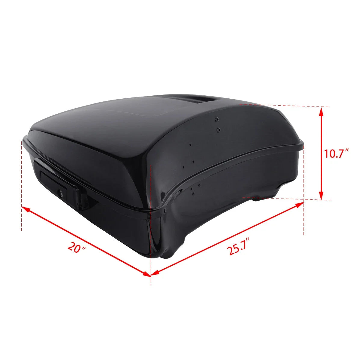 Chopped Trunk Backrest Rack Mount Plate for Harley Touring Road Glide (2014–2025)