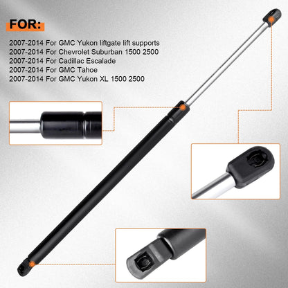 2 Rear Tailgate Lift Supports for Cadillac Escalade Chevy Tahoe (2007–2013)