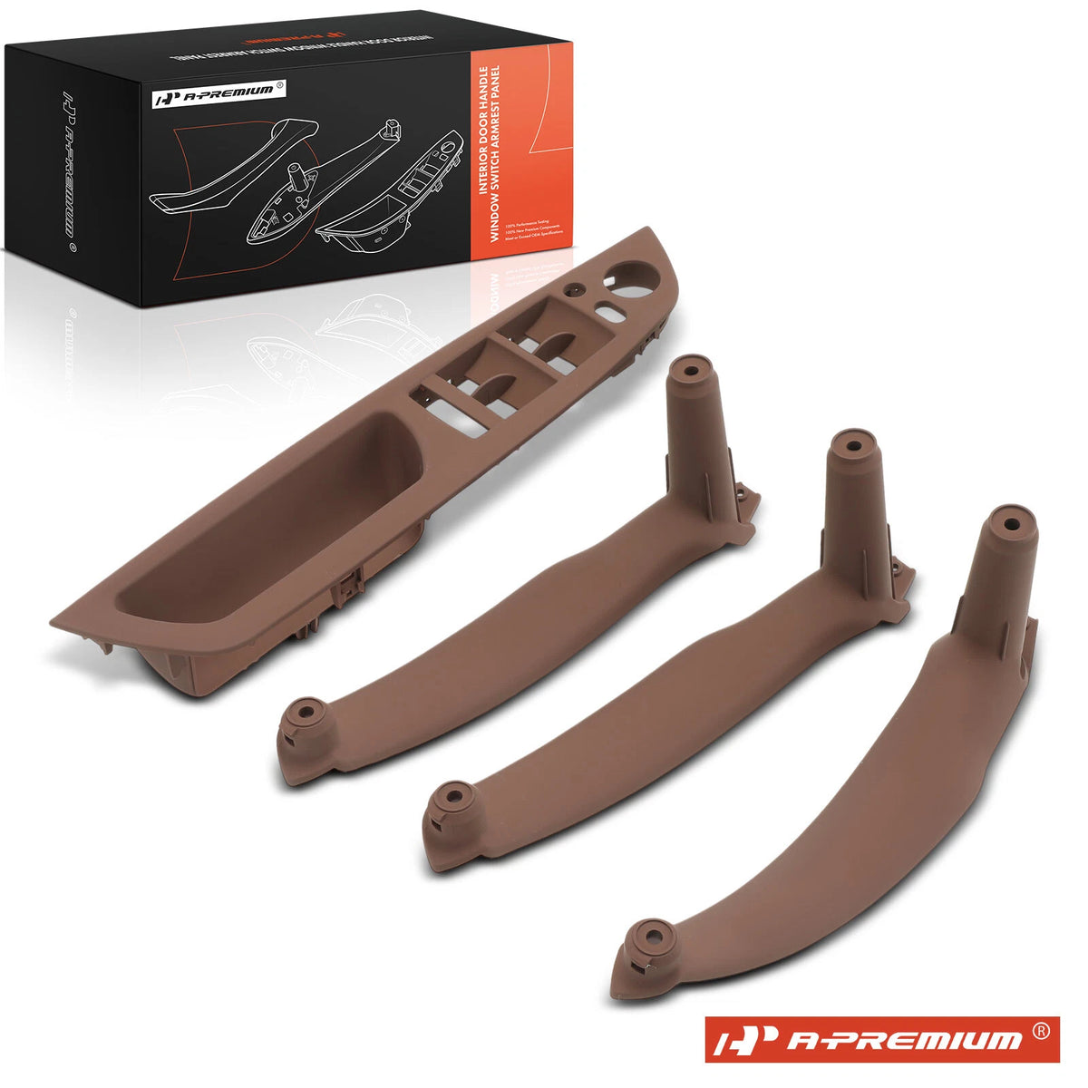 Set of 4 Door Handle Panel Trim for BMW X5 X6 (2007–2013) 51416975783, 51416969407, 51416969408