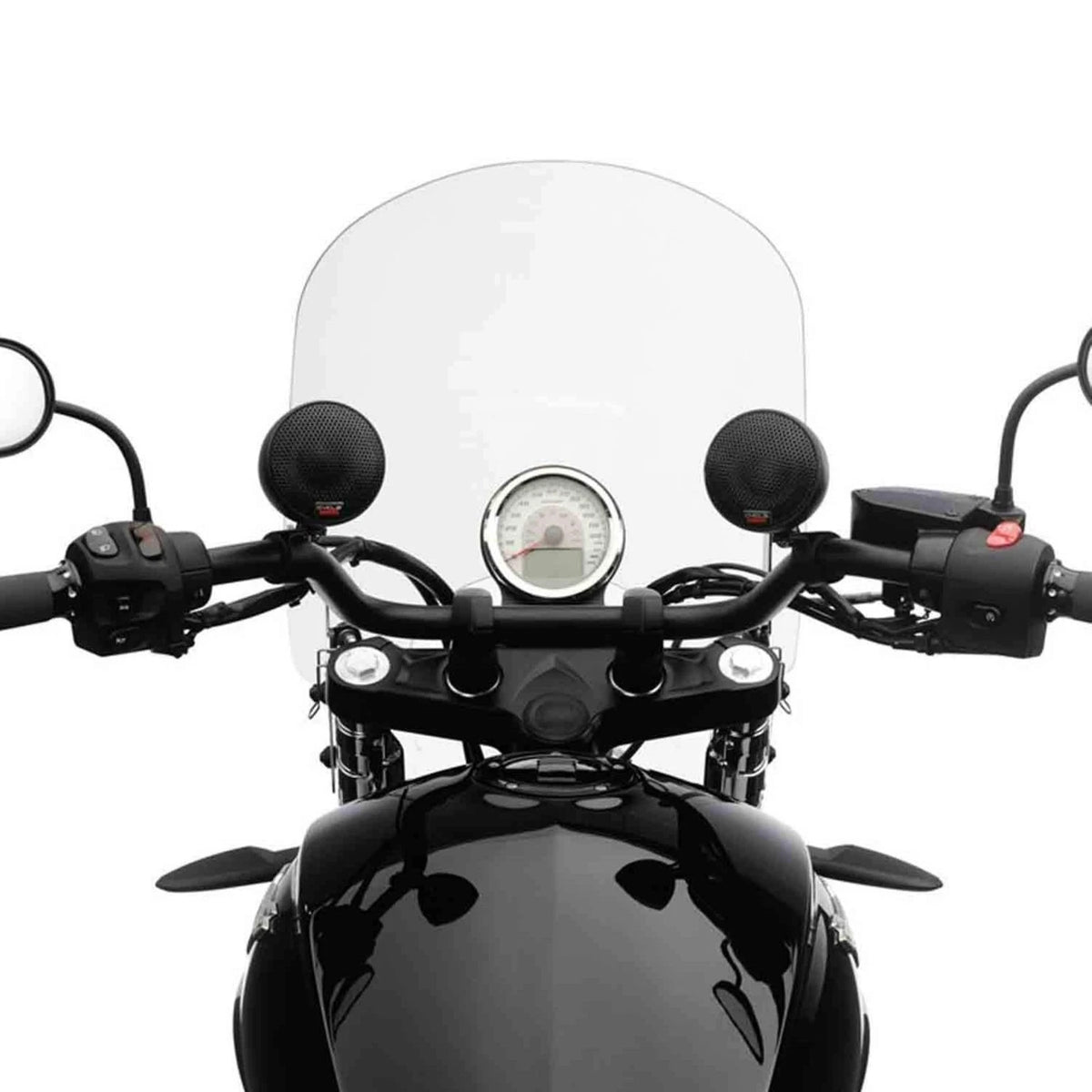 Black Handlebar Speakers Kit for Victory Motorcycle (OEM, 2879625-266)