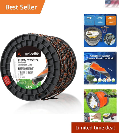 .155-Inch Diamond Trimmer Line Spool for All Major Trimmer Brands