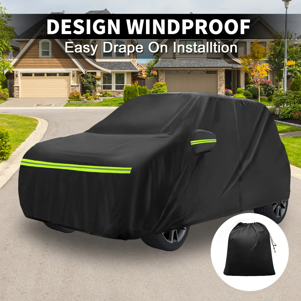 Waterproof Car Cover 241D-PU for Suzuki Swift IV/V (2011–2023) with Zipper