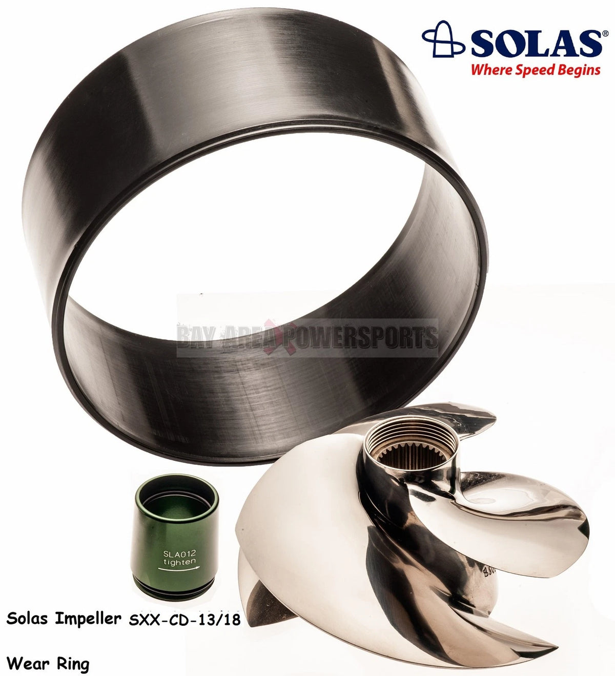 Solas Impeller & Wear Ring for Sea Doo RXPX RXTX GTX Ltd. (2016–2025) 112-22-498-K