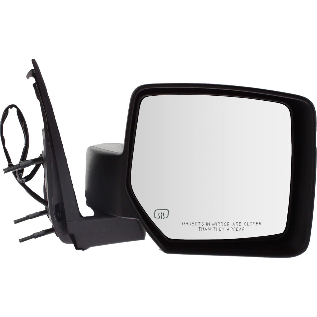 Power Mirror for Jeep Liberty (2008–2012) Passenger Side Heated Textured Black