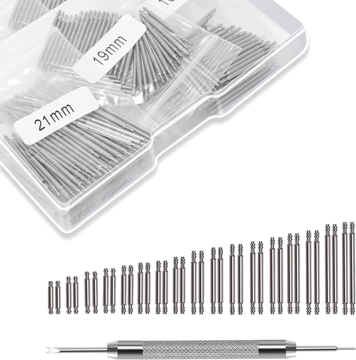 460 Pcs Stainless Steel Watch Band Spring Bars 6-25mm Diameter