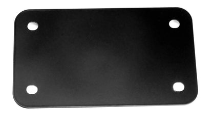 Stainless Steel License Plate Frame for Motorcycle (7"x4", Black)