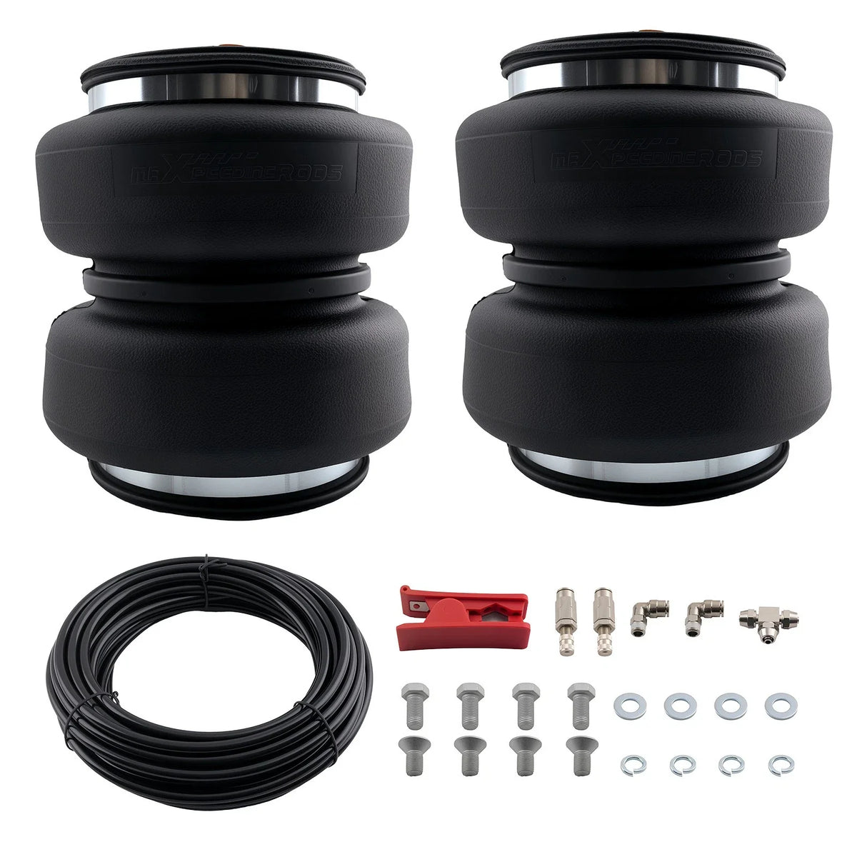 2pcs Air Spring Ride Bag 2500lb + Air Fitting Line for GMC Sierra 1500 (2014–2023)