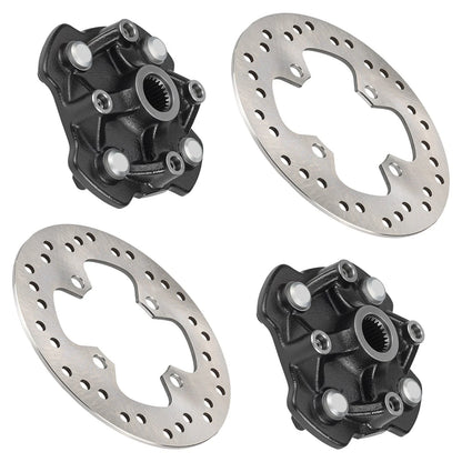 Front Wheel Hub Set of 2 w/ Brake Disc for Honda Rancher 420 (2014–2024)