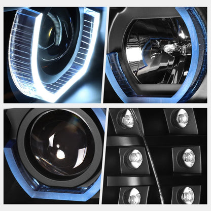 Blue LED 3D Crystal U-Halo Projector Headlight for BMW E90 3-Series (2009–2012)