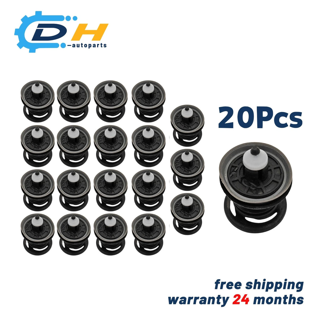 20PC Door Trim Panel Retainer Clip for Audi Volkswagen Passat B7 A4 (2006–2016) 7L6868243, 7L6 868 243
