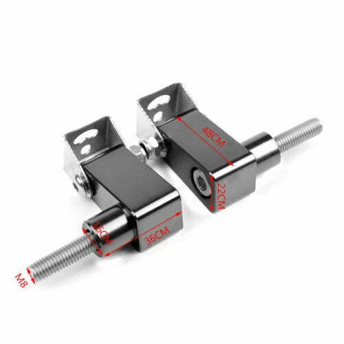 Set of 2 CNC Titan M8 Motorcycle Headlight Fog Light Mount Bracket M523-A071-TI