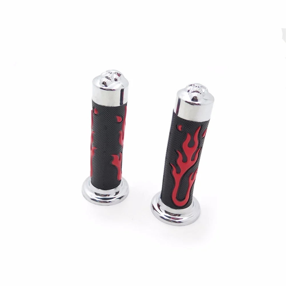 Comfort Red Rubber Hand Grips for Honda CB (25mm, 1")