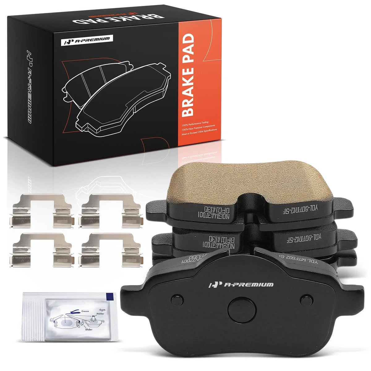 Set of 4 Rear Side Ceramic Brake Pads for BMW Z4 (2009–2016)