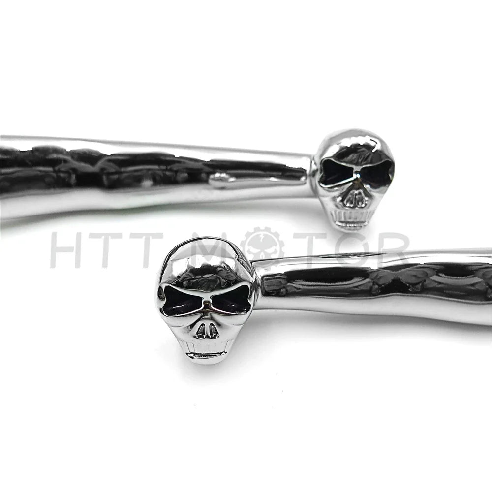 Chrome Skull Brake Clutch Levers for Kawasaki Vulcan 1500 1600 (1996–2008)