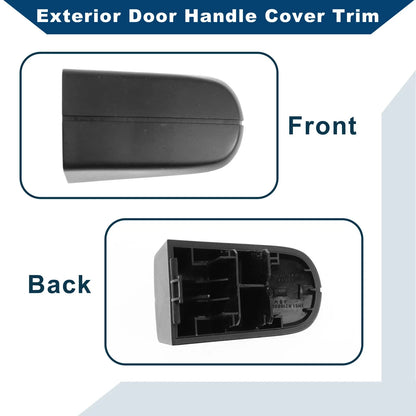 Exterior Door Handle Cover Trim for Ford Kuga MK1 (2008–2012) Black ABS