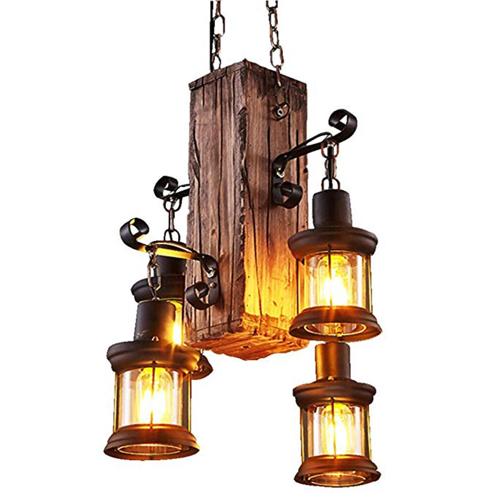 Hanging Ceiling Lamp Pendant Light Fixture for Rustic Country Industrial Style