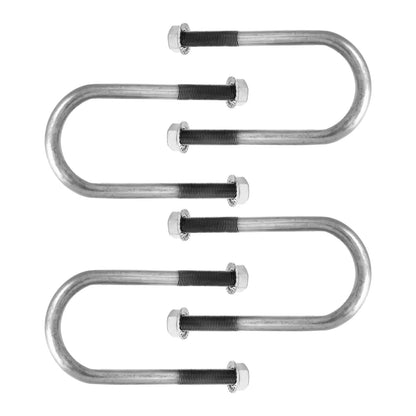 Set of 4 U Bolt Kit for 2 Inch Axle Tube (6 Inch Long)