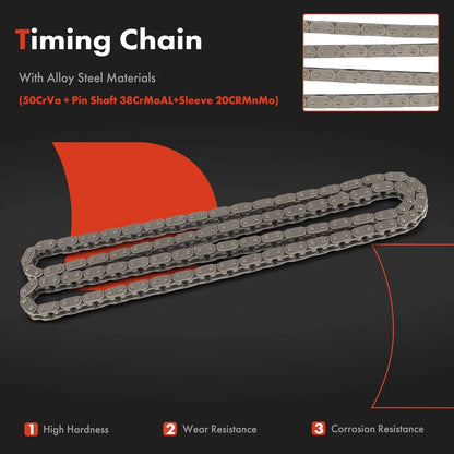 6X Timing Chain Kit for Chevrolet Equinox (2010–2017) Malibu (2004–2014) Impala