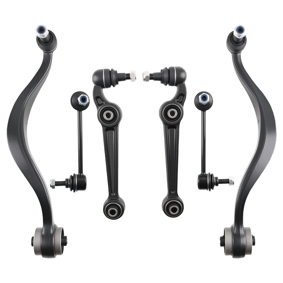 Set of 6 Front Lower Control Arms Sway Bar for Ford Fusion MKZ Mercury Milan (2006–2012)