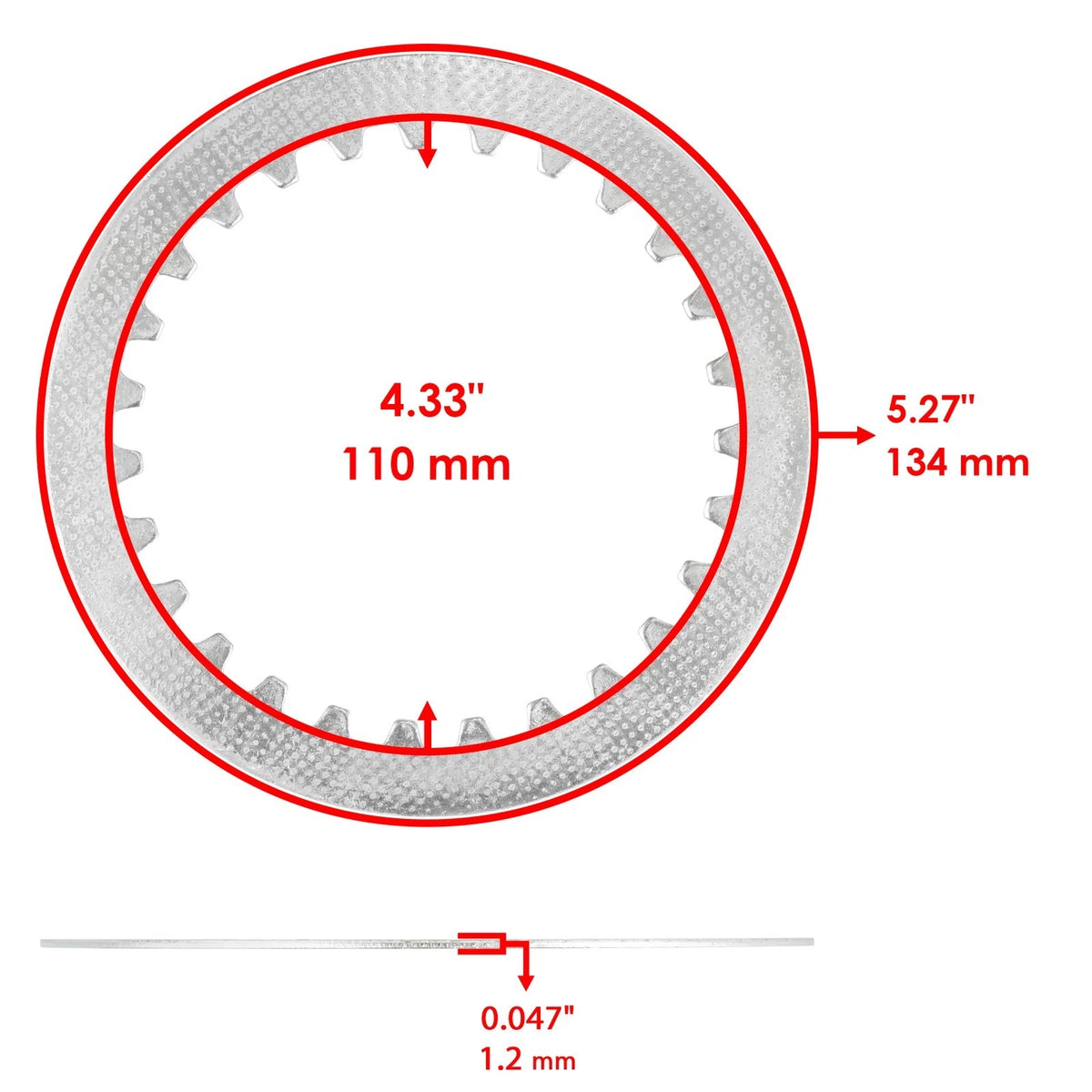 Clutch Friction Kit for Yamaha WR400F (1998–2000) FP113 FP143 5BE-16331-00-00