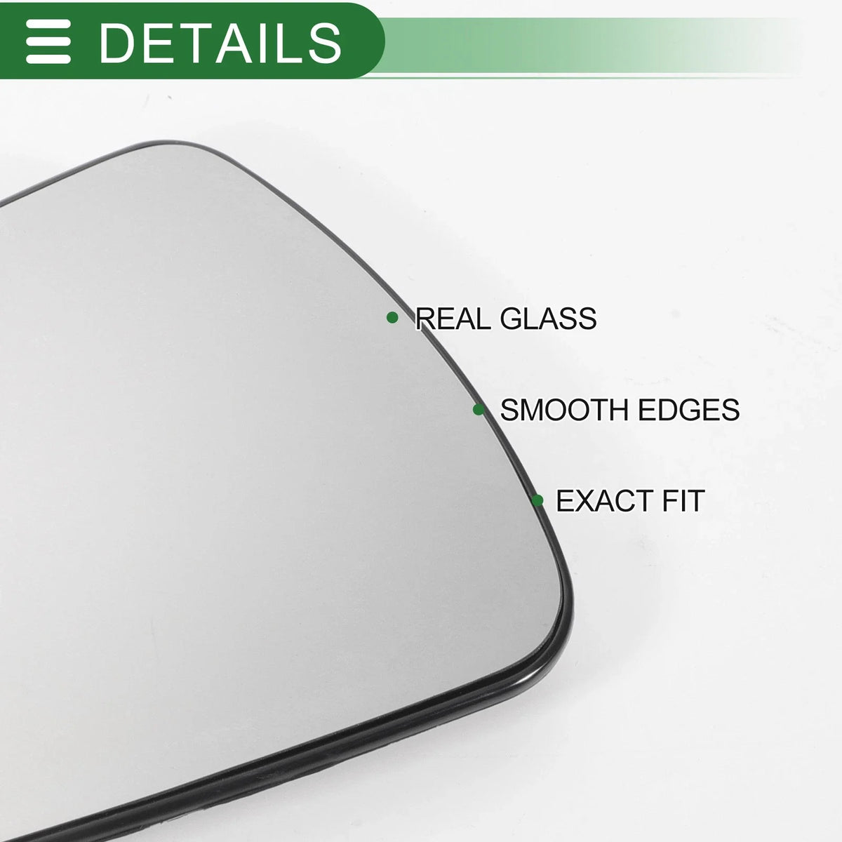 Left Side Heated Convex Mirror Glass for Ford Mondeo (2014–2022)