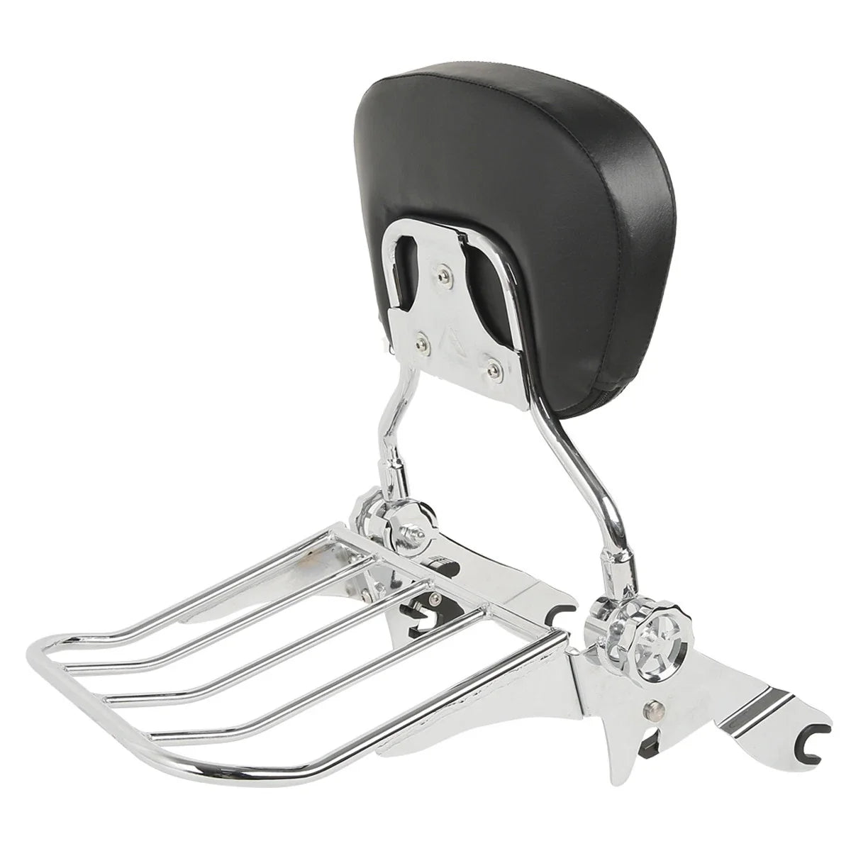 Adjustable Backrest Sissy Bar & Luggage Rack for Harley Touring Glide (2009–2025)