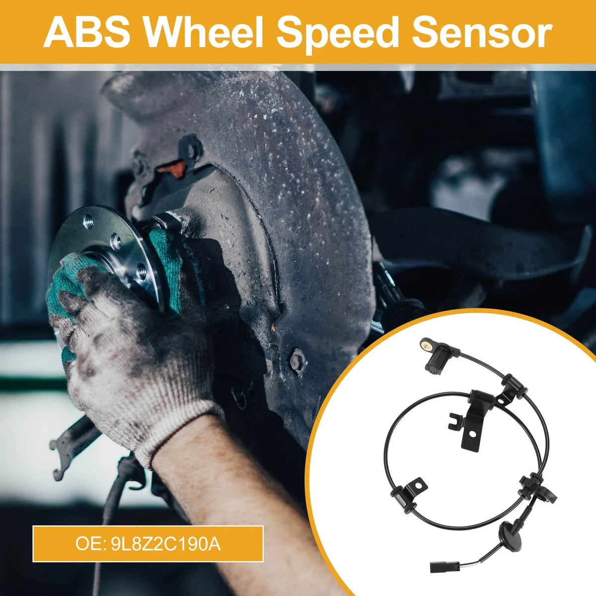 ABS Wheel Speed Sensor No.9L8Z2C190A for Ford Escape (2009–2012) Rear Right