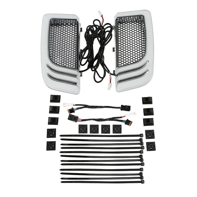 Fairing Lower Grilles LED Turn Signals for Harley Street Road Glide (2014–2023)