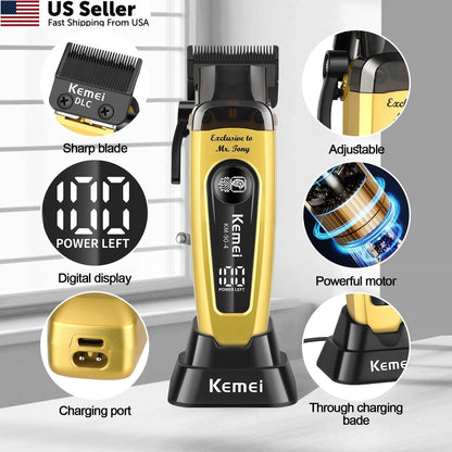 KEMEI KM-90-4 Professional Hair Clipper for Men Cord/Cordless